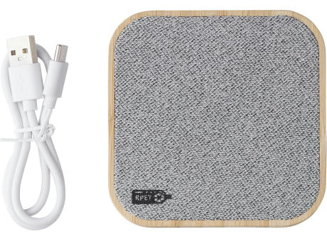 Product image Kabelloses Bambus-Ladegerät Moses bedrucken