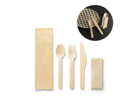 SUYA. Besteck-Set aus Holz Werbeartikel