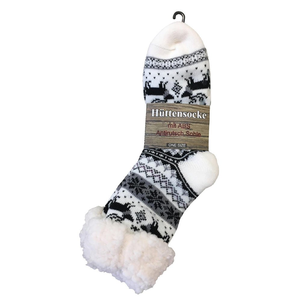 Product image KUSCHELSOCKEN WINTERZAUBER mit Rentier Motiv, ABS, Unisize Werbeartikel