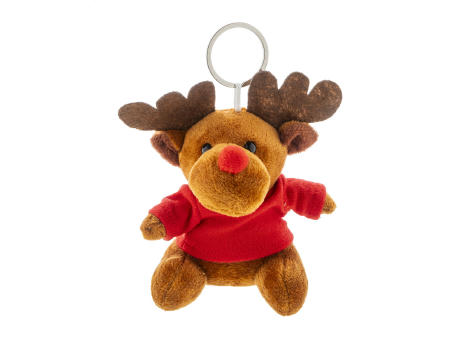 Product image Plüsch-Weihnachtsrentier-Schlüsselanhänger Julren Werbeartikel
