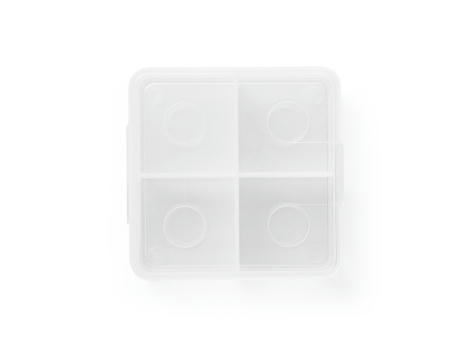 GLACIER. Set mit wiederverwendbaren Würfeln aus rostfreiem Stahl Werbeartikel