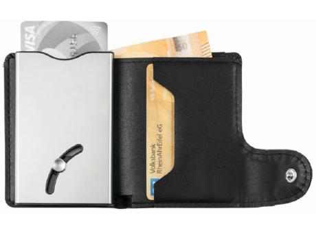 Product image Blackmaxx® Mini-Geldbörse "IWalletDeLuxe" schwarz bedrucken