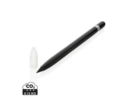 Tintenloser Stift aus Aluminium mit Radiergummi bedrucken