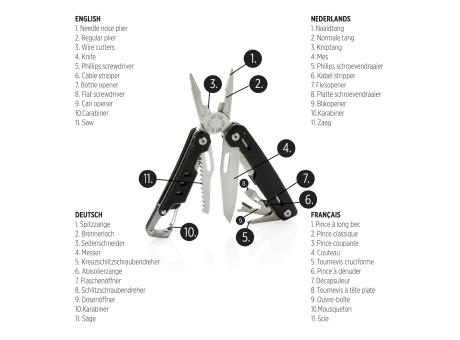 Solid Multitool mit Karabiner Werbeartikel