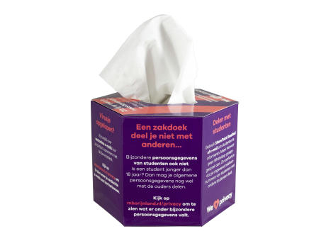 Taschentuchbox Hexagon Werbeartikel