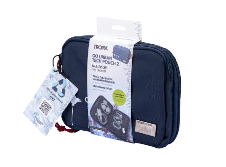 TROIKA Kabeltasche GO URBAN TECH POUCH 2 Werbeartikel