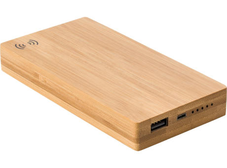 Powerbank aus Bambus Walter Werbeartikel