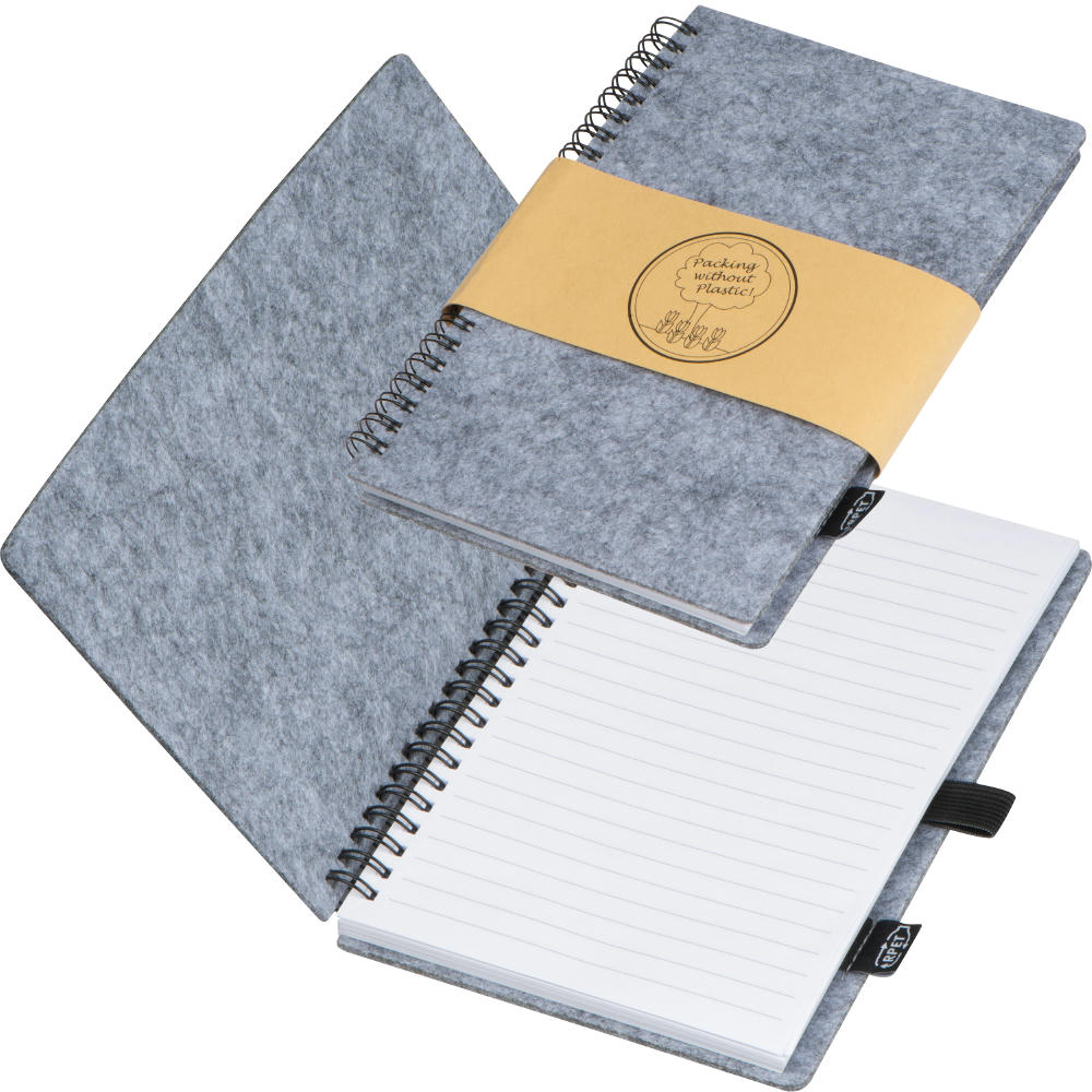 Product image A5 RPET Filz Notizbuch Werbeartikel