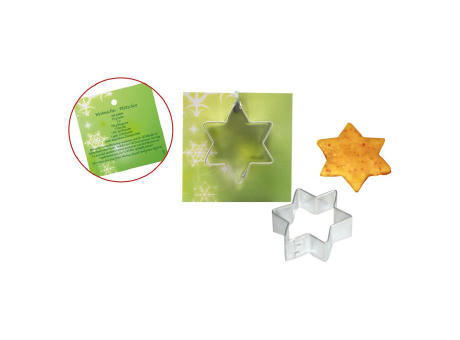 Product image Backförmchen-Karte Stern Werbeartikel