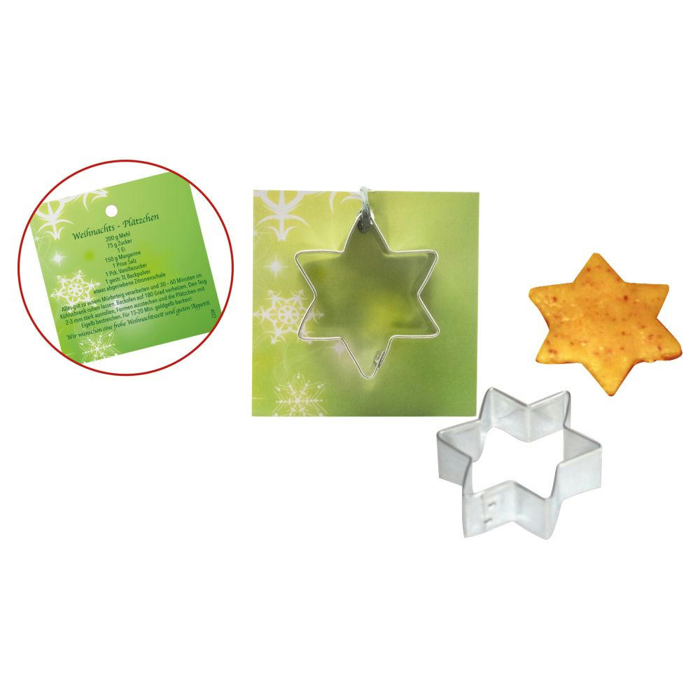 Product image Backförmchen-Karte Stern Werbeartikel