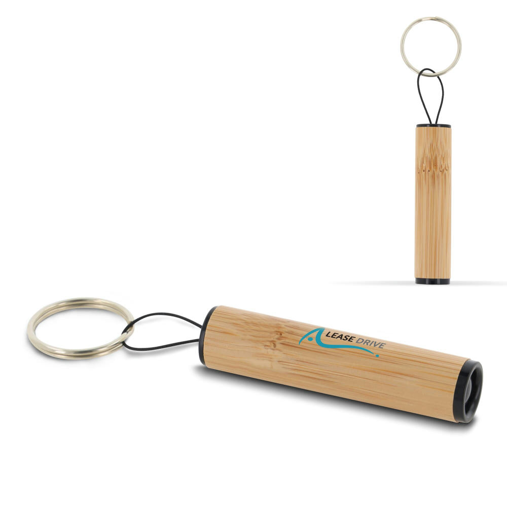 Product image Mini Taschenleuchte Bambus Werbeartikel