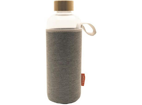 Glasflasche 'Reisui', 1L, Neoprenhülle bedrucken