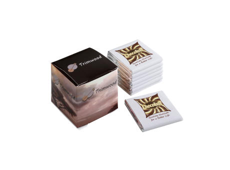 Product image Würfel mit 8 Schokoladentäfelchen Werbeartikel