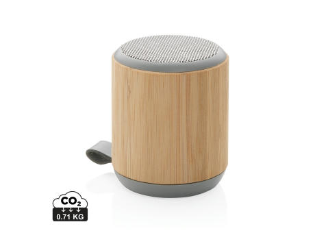 Product image Bambus und Stoff 3W Wireless Speaker Werbeartikel