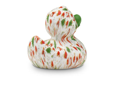 Werbeente Torsten Tannenbaum mit grünem Schnabel, ca. 8 cm Werbeartikel