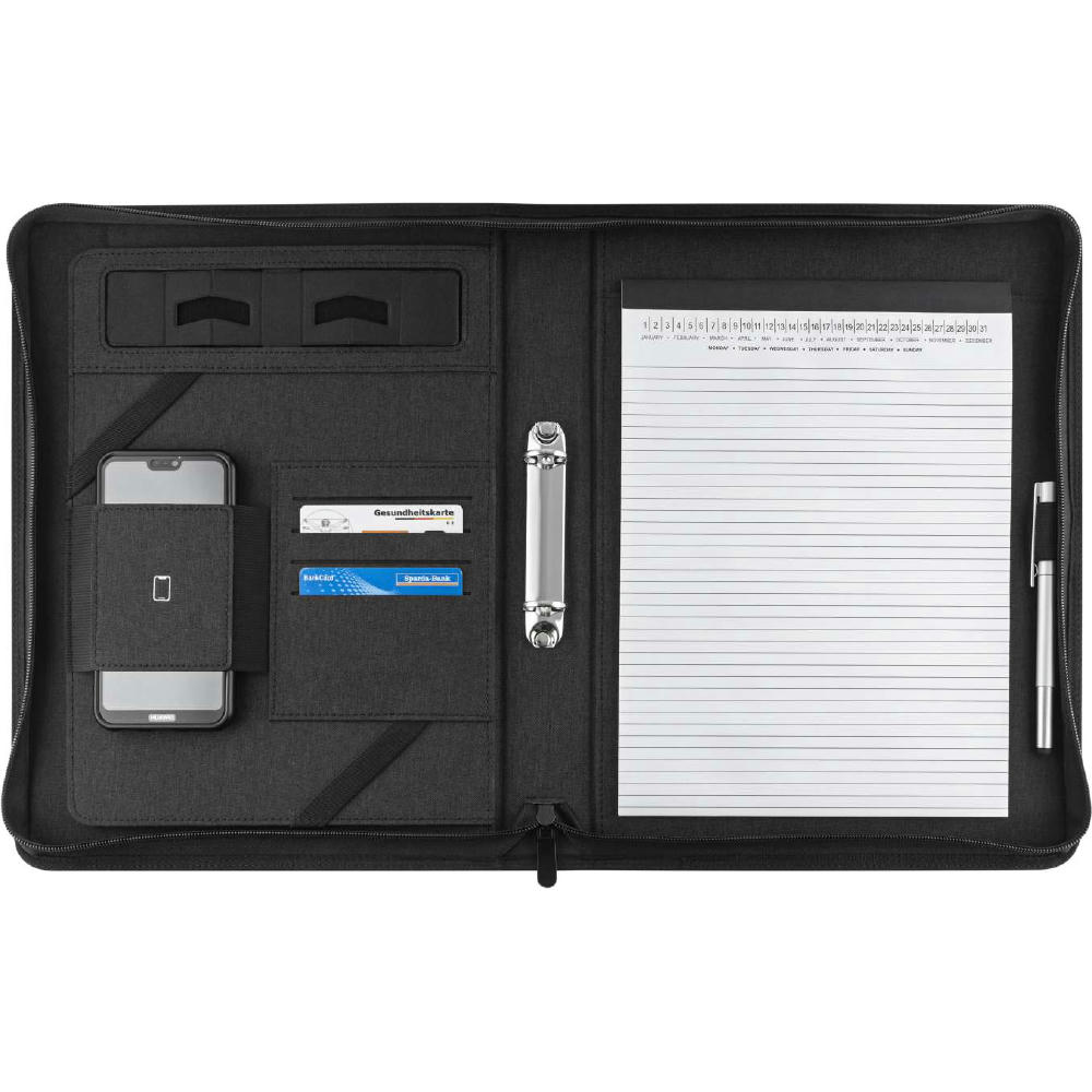 Product image Blackmaxx® Executive Business Portfolio "MaxiZip4" schwarz Werbeartikel