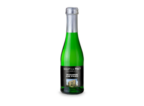 Product image Sekt Cuvée Piccolo - Flasche grün - Kapselfarbe Gold, 0,2 l Werbeartikel