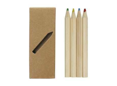 Malstifte-Set "Nature 4" kurz Werbeartikel