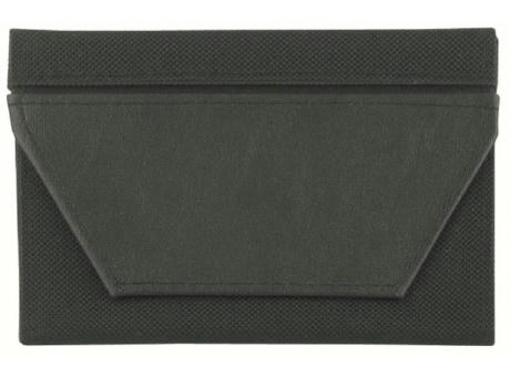 CreativDesign® Ausweistasche "ColourStripe" schwarz/schwarz Werbeartikel