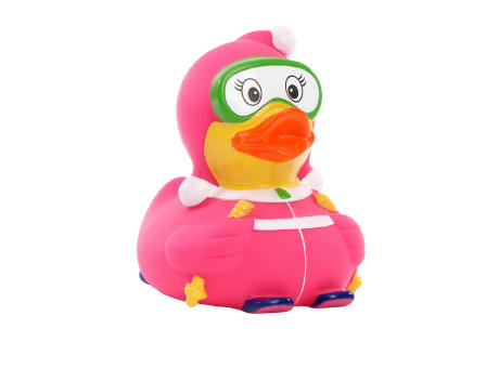 Product image Quietsche-Ente Ski-Fahrer Werbeartikel
