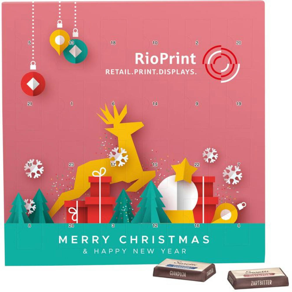 Täfelchen Adventskalender Werbeartikel