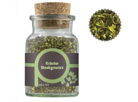 Product image Gewürzmischung Kräuter-Steakgewürz, ca. 45g, Korkenglas Werbeartikel