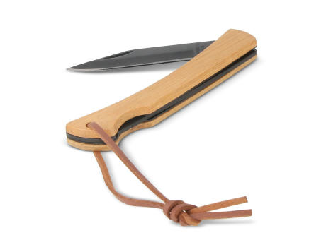 Taschenmesser aus Bambus Werbeartikel