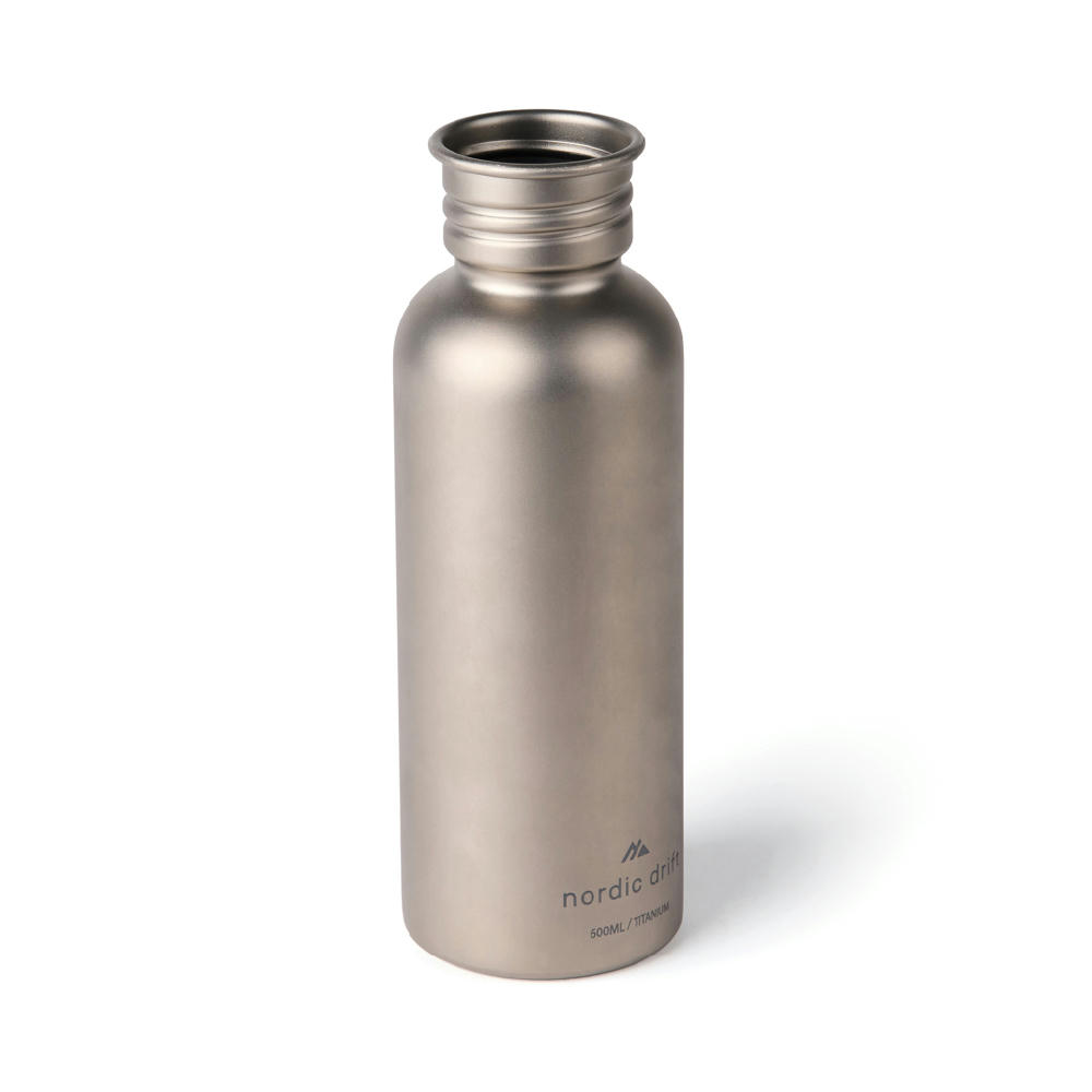 Nordic Drift Trail Ultraleichte Titan-Wasserflasche 600ml Werbeartikel