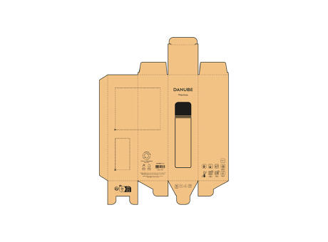 Danube Thermos recy. Edelstahl 500 ml  Werbeartikel