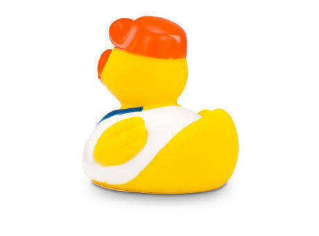 Werbeente Hugo Handwerker mit weißem Shirt Werbeartikel