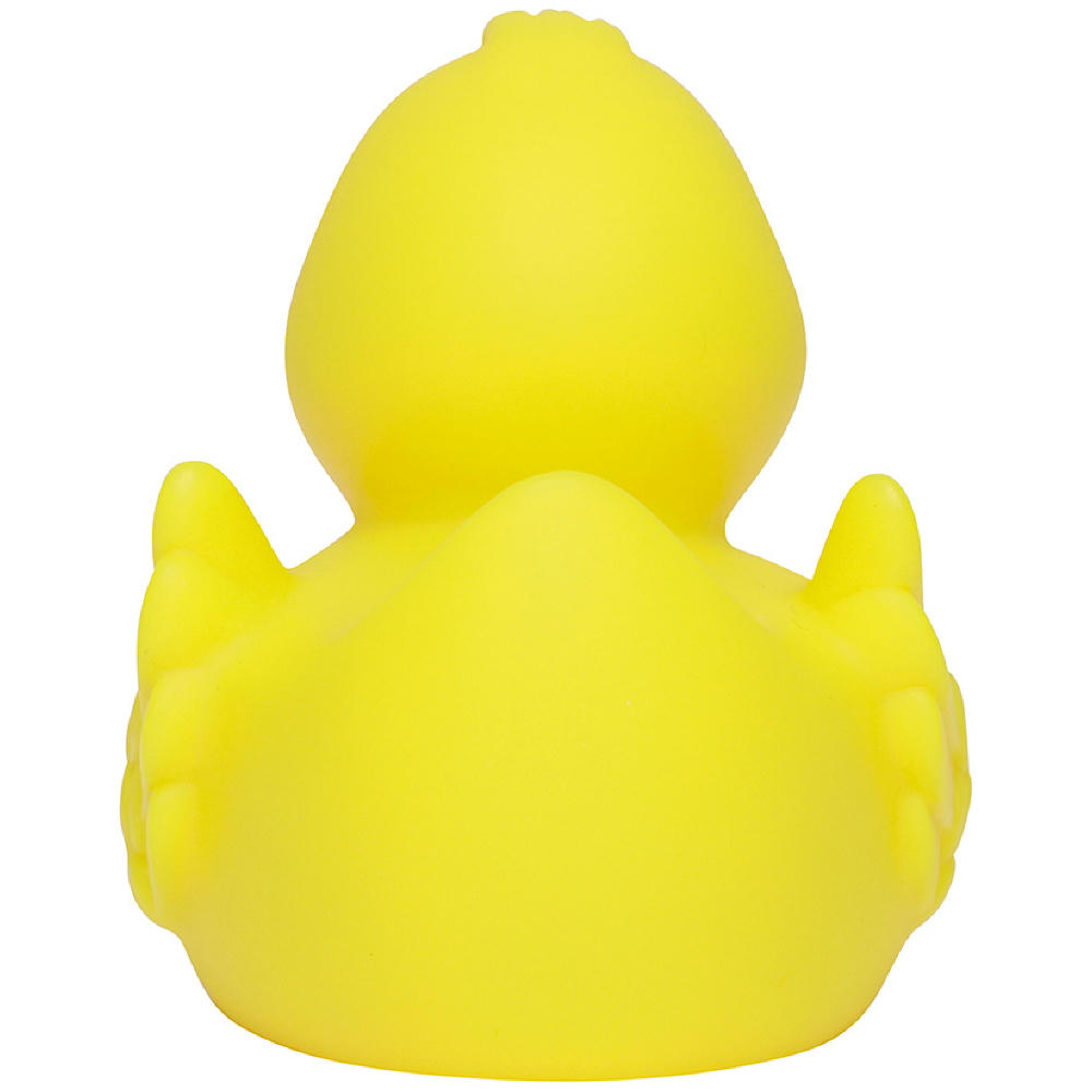 Renn-Ente, mit Metallplatte Werbeartikel