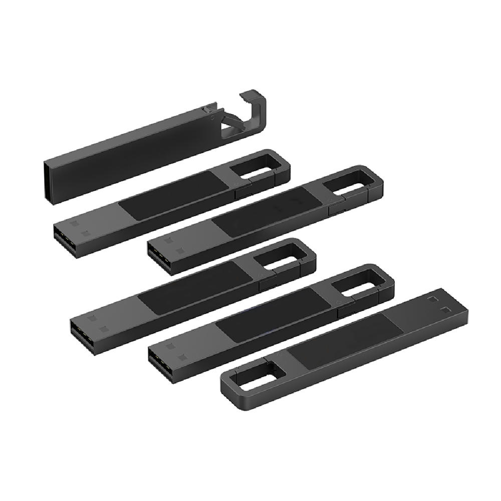 USB-Stick LED 03 USB 2.0 COB   1 GB Schwarz Werbeartikel
