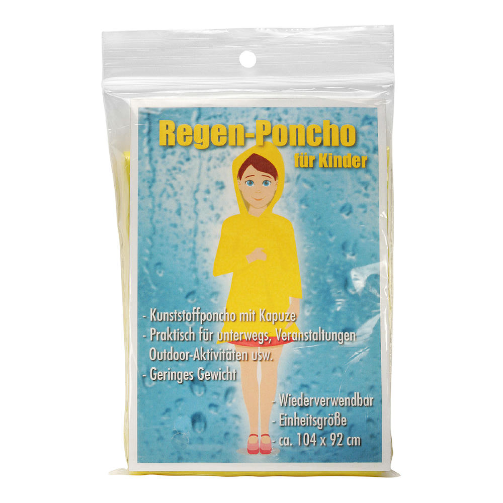Regen-Poncho für Kinder Werbeartikel