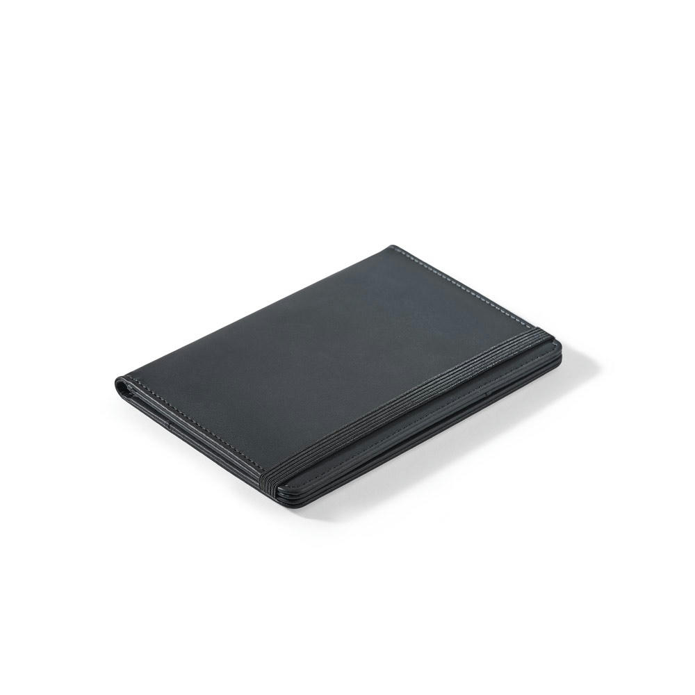 Product image BRAM. PU-Passhülle mit elastischem Verschluss und mehreren Fächern Werbeartikel
