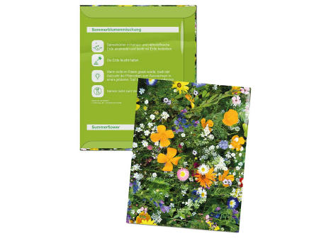 Samentütchen - Standardmotiv  - Sommerblumenmischung Werbeartikel