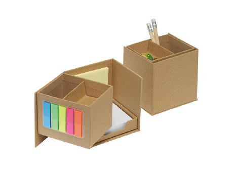 Product image Zettelbox Karton, zum Aufklappen, Werbeartikel