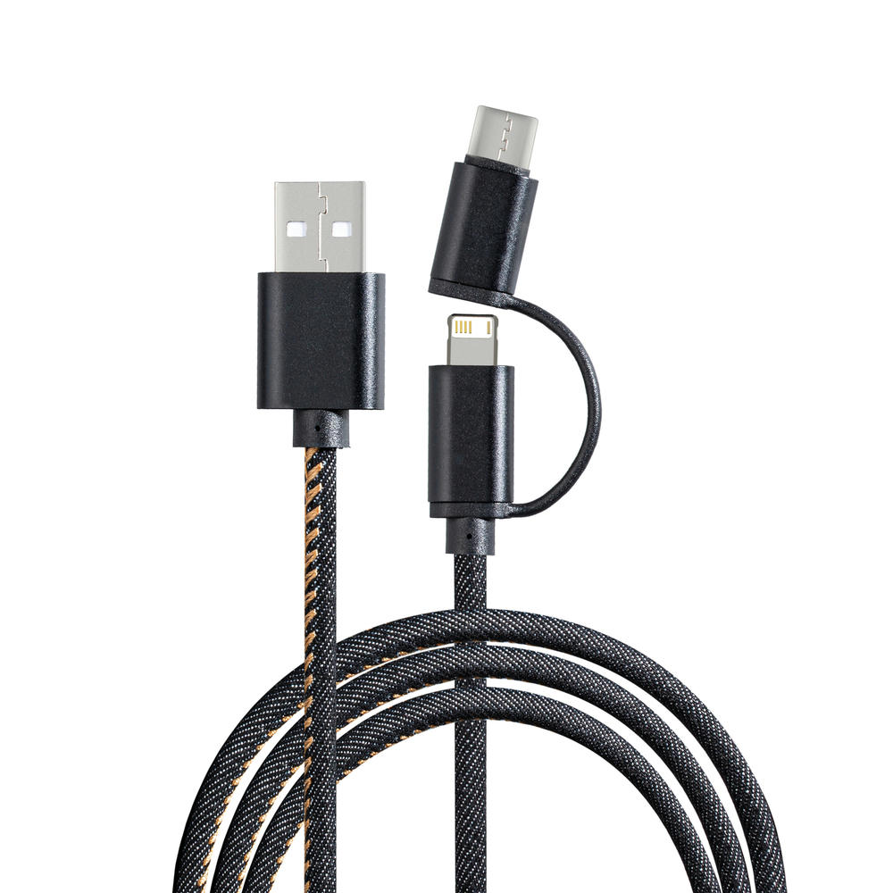 Product image 3-in-1 Ladekabel REEVES-DENIM Werbeartikel