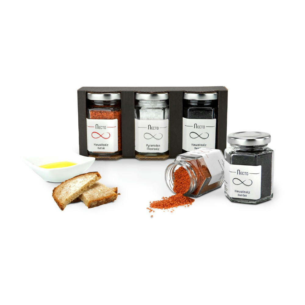 Product image Geschenkartikel / Präsentartikel: Meersalze, Dreier-Set mit insgesamt 270 g Werbeartikel