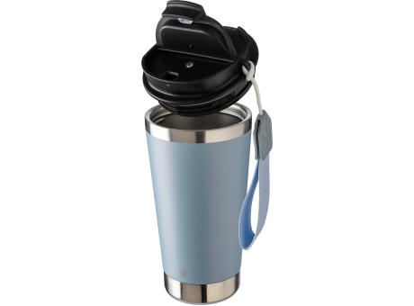 Doppelwandiger Trinkbecher aus recyceltem Edelstahl 500 ml Kayla Werbeartikel