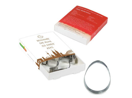 Product image Backförmchen Premium-Box - Ostern - Ei + Lamm Werbeartikel