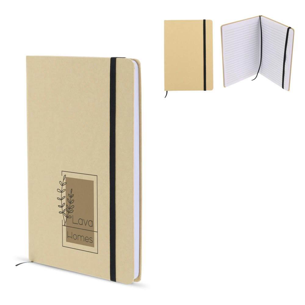 Product image Notizbuch aus Karton mit runden Ecken A6 Werbeartikel