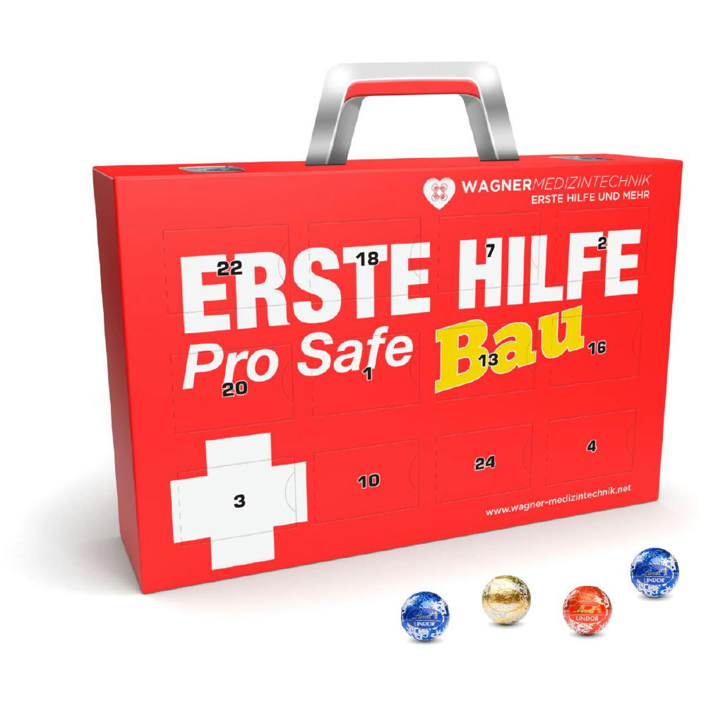 Product image Lindt Lindor Adventskalender "Koffer" Eco Werbeartikel