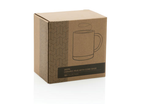 Product image Keramikbecher mit Korkboden, 280ml bedrucken