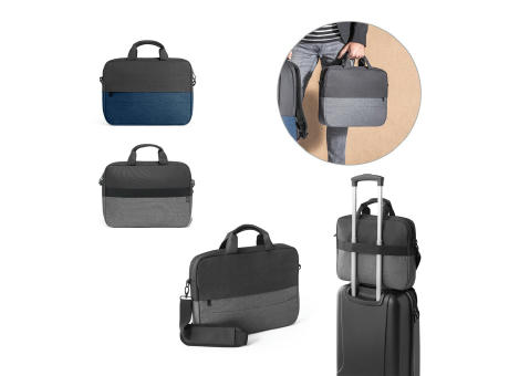 GENOA. Gepolsterte Laptoptasche aus hochdichtem, recyceltem 600D-Polyester 15“ bedrucken