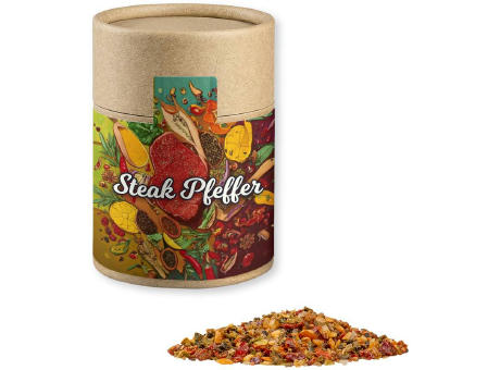Product image Gewürzmischung Steak Pfeffer, ca. 75g, Kraftpapierdose Midi Werbeartikel