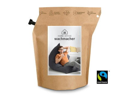 Product image Geschenkartikel / Präsentartikel: Home-Office Wachmacher Kaffee Brühbeutel Honduras, wiederverwendbar, Fairtrade Werbeartikel