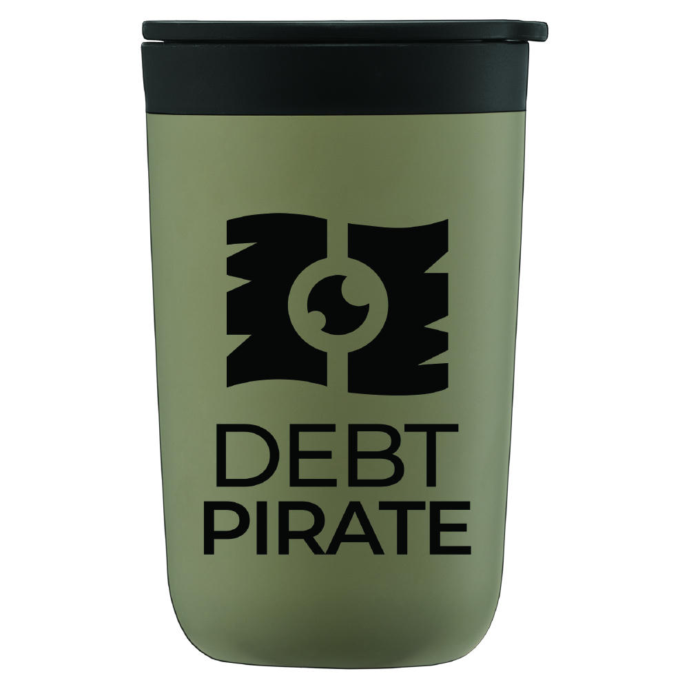 Discovery Becher mit Kunststoff-Innenbeschichtung aus Edelstahl  – 415 ml Werbeartikel