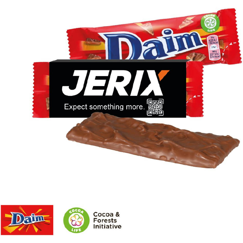 DAIM RIEGEL MIT WERBEBANDEROLE Werbeartikel