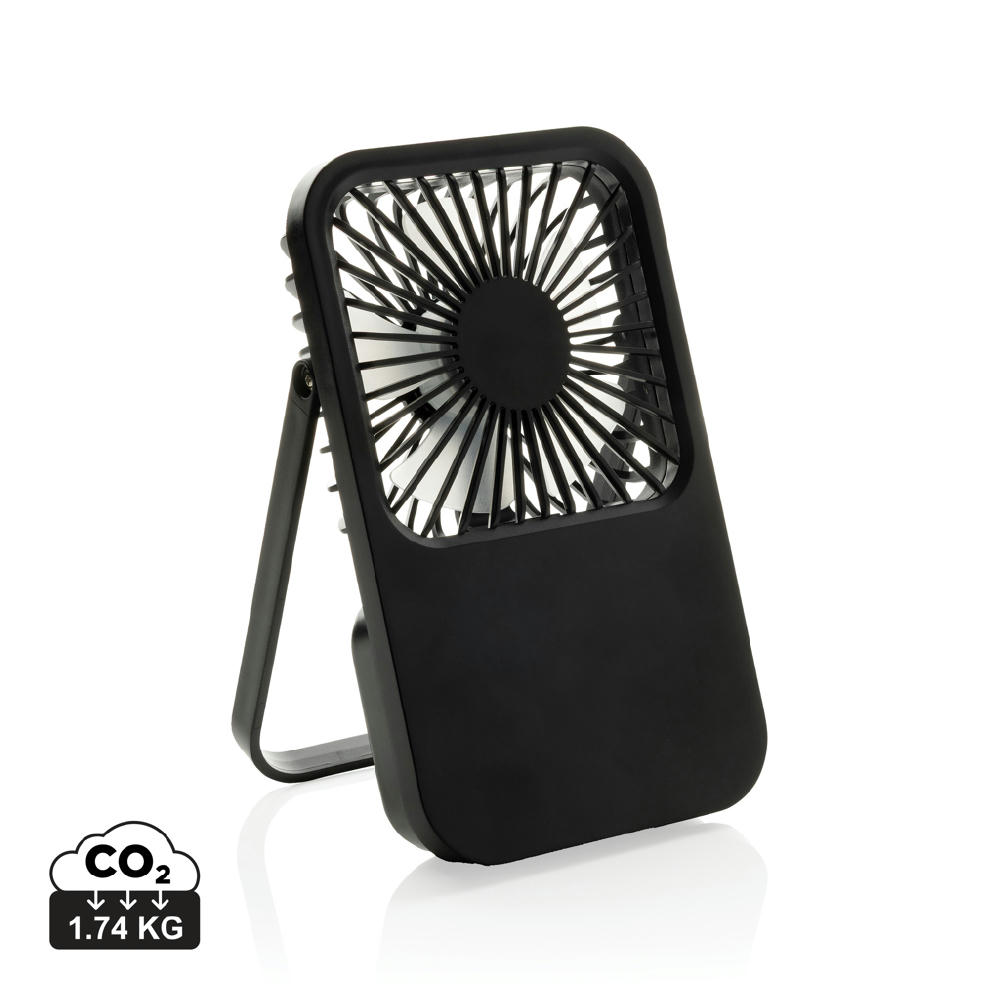 Product image Aervina wiederaufladbarer Tischventilator aus RCS rec. ABS Werbeartikel