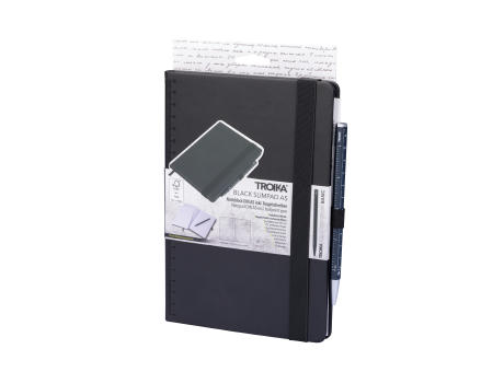 TROIKA Notizblock BLACK SLIMPAD A5 Werbeartikel